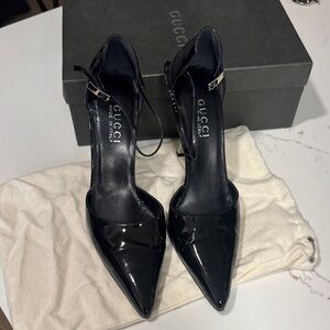 Gucci Women's Shiny Black Heels